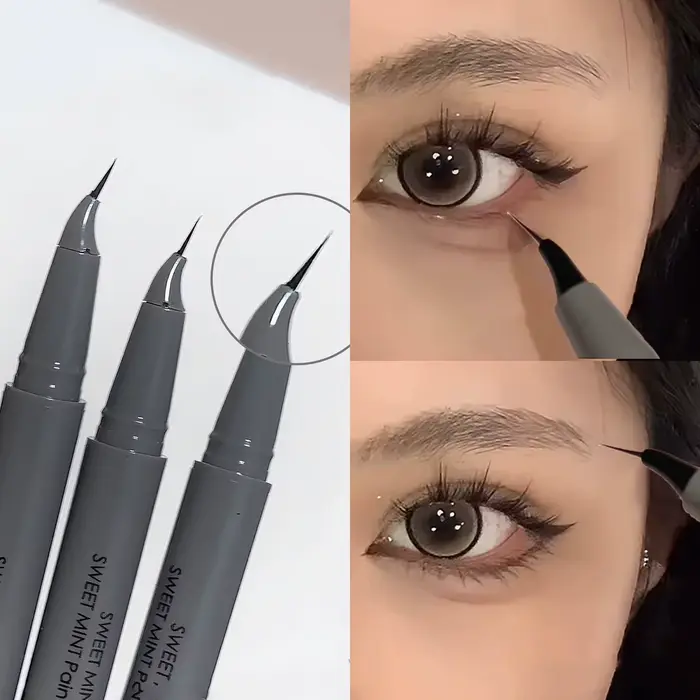 Eyeliner liquide à pointe fine courbée