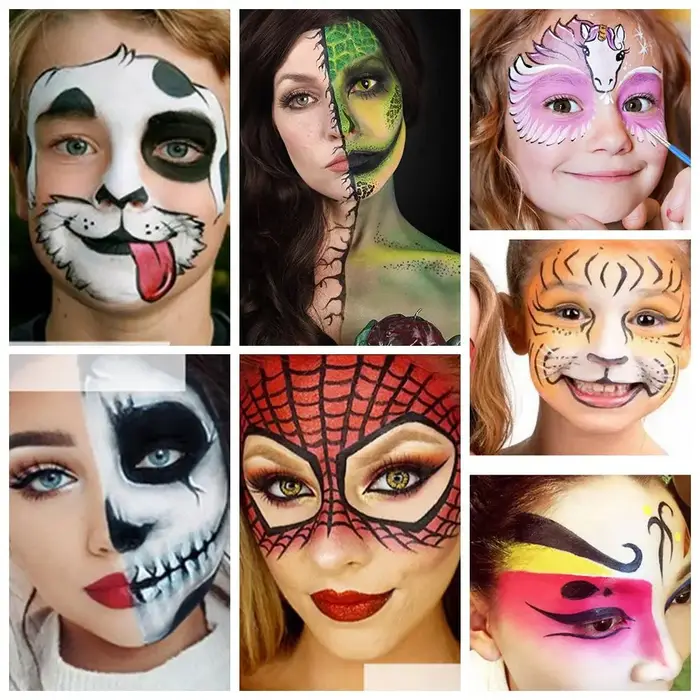 12 couleurs/ensemble nouveau visage maquillage peinture Pigment Eye Liner peinture à l'huile Art visage peinture corps peinture