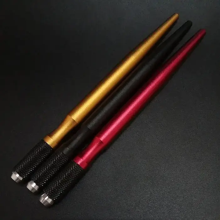 Stylo de tatouage manuel en alliage d'aluminium pour sourcils