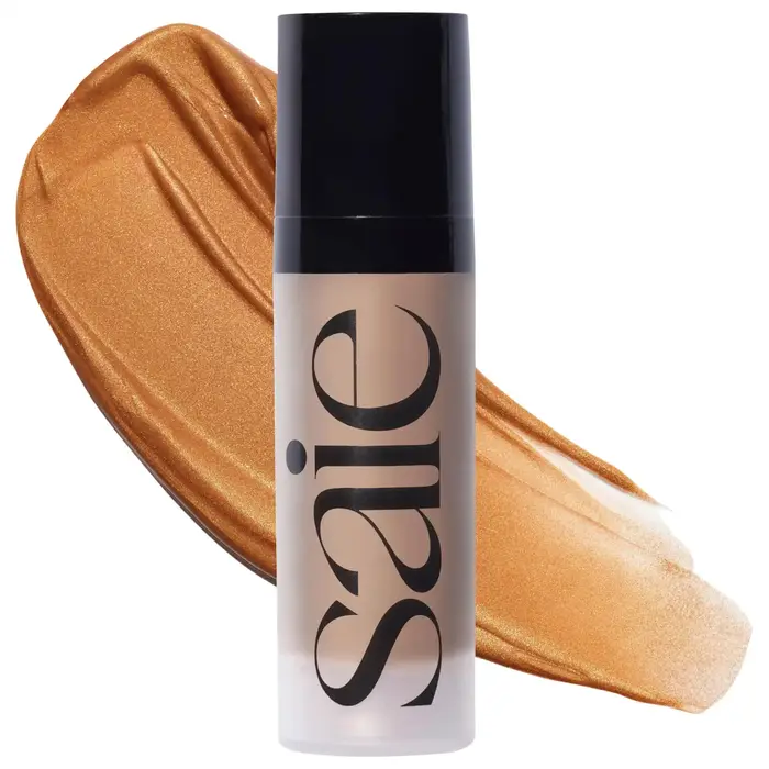Saie Glowy Gel Hydratant Illuminateur Liquide Effet Rosée pour le Visage et le Corps