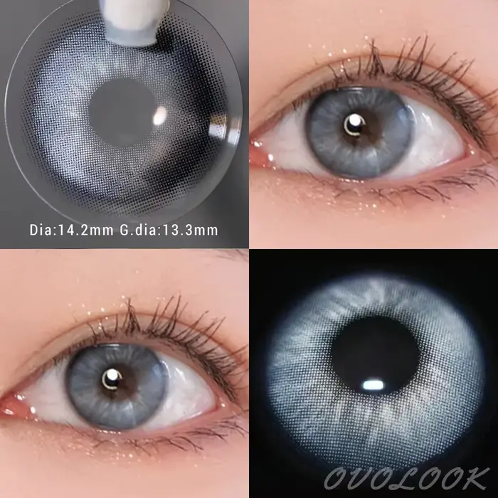 Paire OVOLOOK-1 de lentilles de myopie Lentilles de contact colorées pour les yeux Lentilles de cont