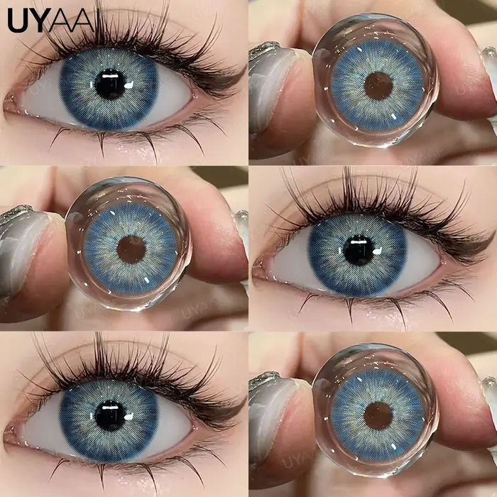 UYAAI 1 paire d'élèves colorées de haute qualité pour les yeux lentilles de mode coréenne contatos