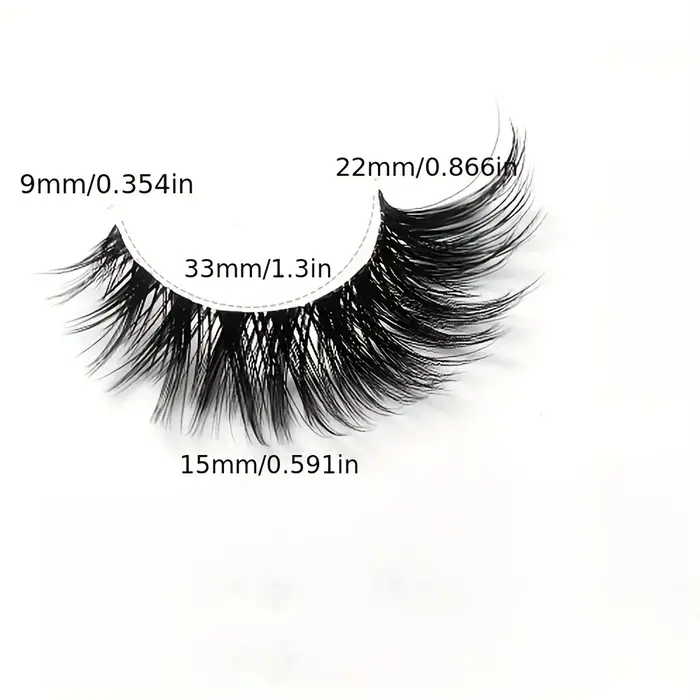 5 paires de faux cils-naturels longs