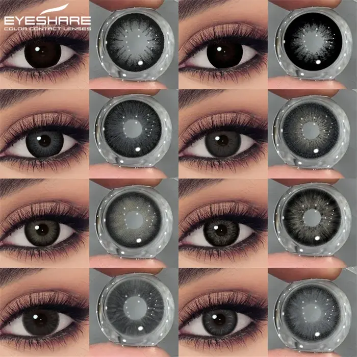 EYESHARE – lentilles noires à grands yeux