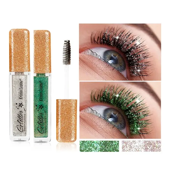 Mascara à paillettes, 7 couleurs