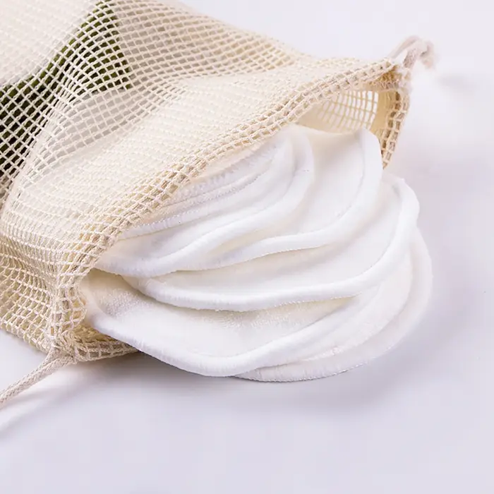 Tampons démaquillants réutilisables en bambou