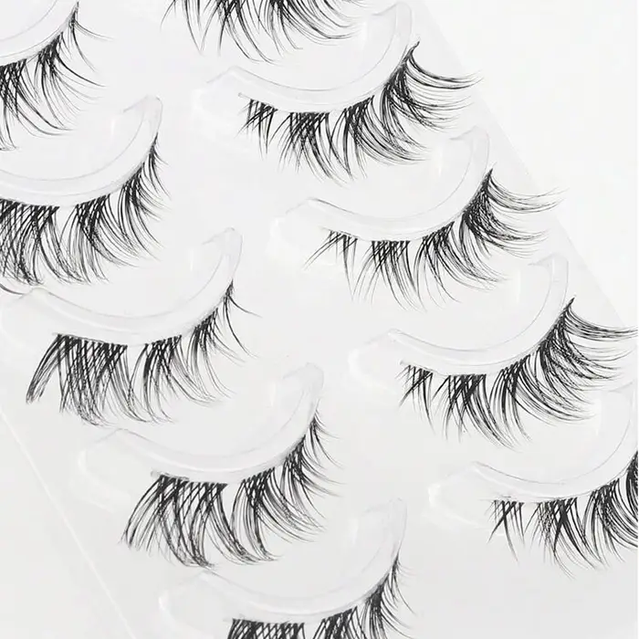 5 paires : faux cils naturels