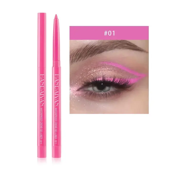 Stylo Eyeliner coloré mat, crème, 20 couleurs, crayons Gel, Option facile à porter, maquillage, cosm