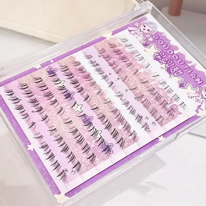 10 rangées de cils inférieurs fée faux
