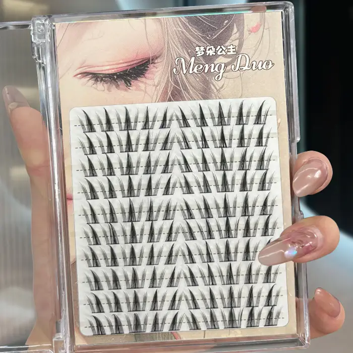 10 rangées 3D vaporeux Manga tournesol faux cils Volume moelleux Extension