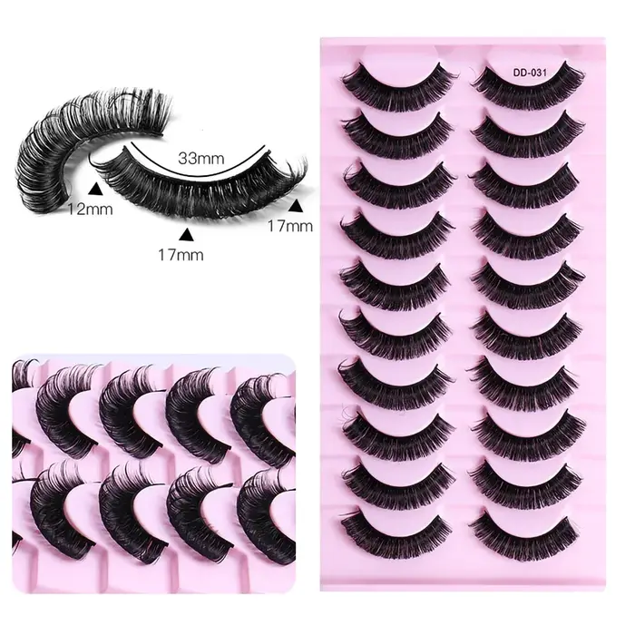 10 paires de cils