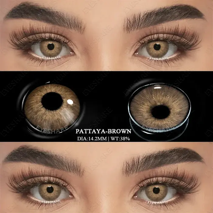 AMARA-Lentilles de contact colorées pour myopie avec dioptries, lentilles à la mode pour les yeux, l