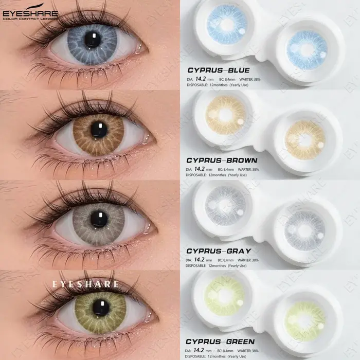 Lentilles de Contact Colorées Bleu Clair