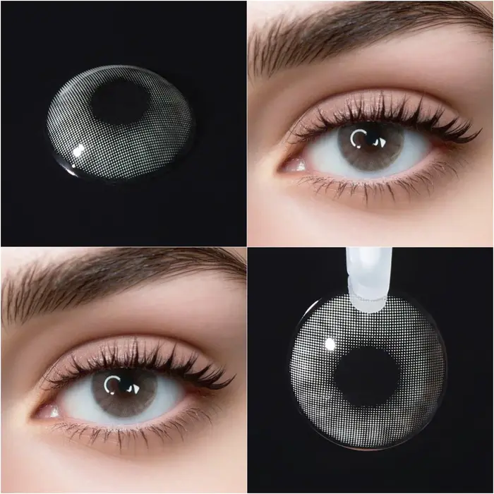 VISUASHOW Lentilles de contact couleur gris aurore