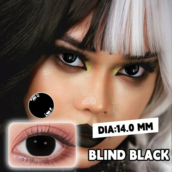 VISUASHOW Blink Block Lentilles de contact colorées pour cosplay anime