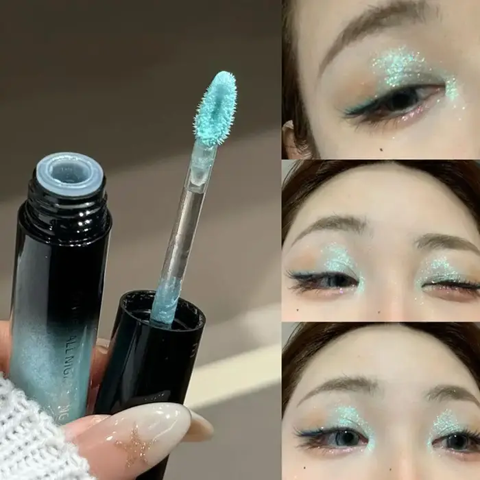 ART VALUE Fard à paupières liquide scintillant, Fard à paupières nacré chatoyant, Maquillage des yeu
