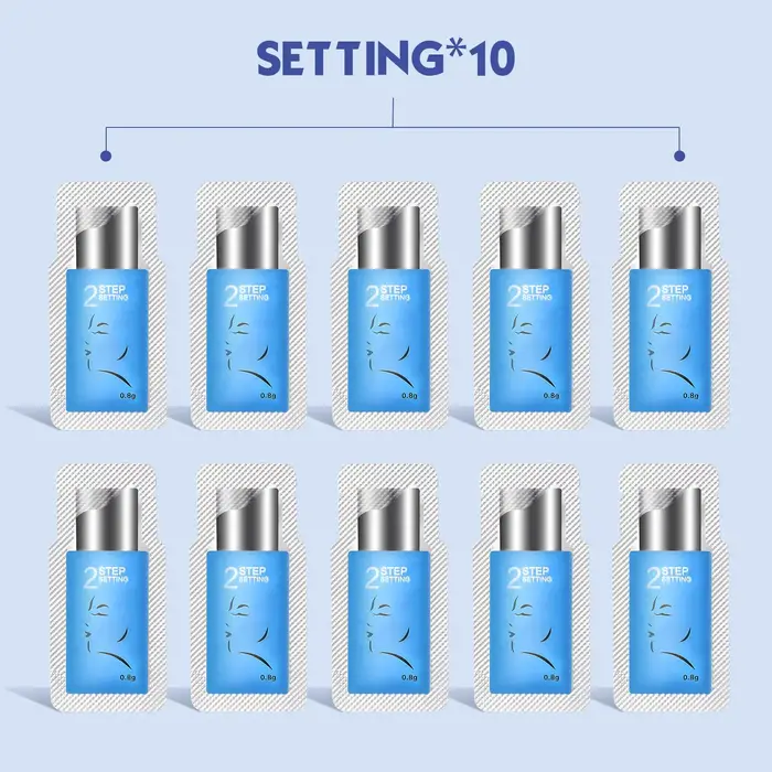 Libeauty 10/20/30 pièces 0.8 g/sac Sachet Kit de levage de cils Lotion de permanente