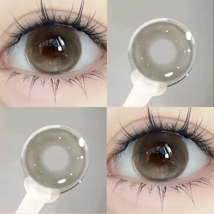 YIMEIXI 1 paire de lentilles pour les yeux brunes