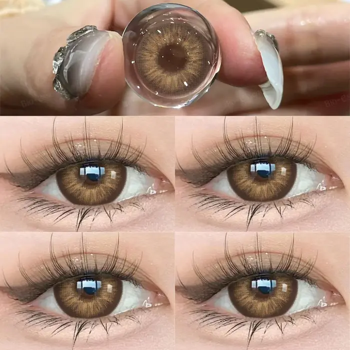 Bio-essense 2 pièces lentilles de Contact bleues pour les yeux