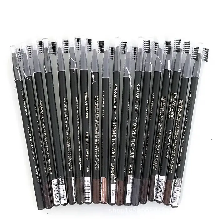 1 pièces crayons à sourcils imperméables longue durée avec brosse outils de maquillage permanents