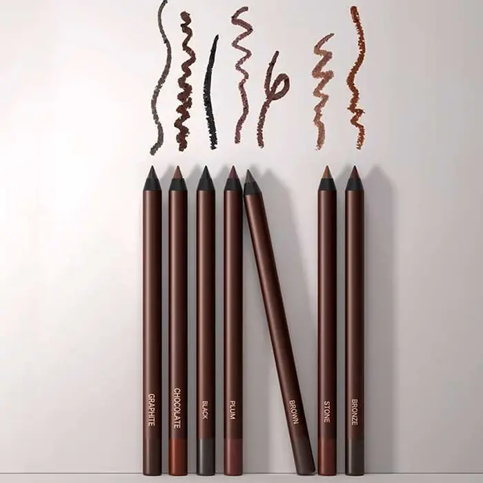Eyeliner prune pour les yeux verts/bleus/marrons
