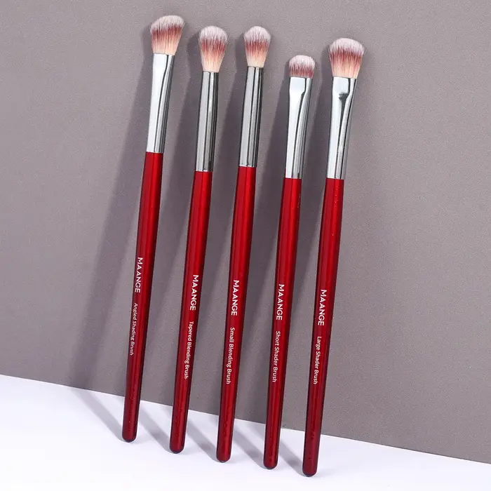 MAANGE 5 pièces ombre à paupières ensemble de pinceaux de maquillage correcteur brosse yeux cosmétique poils souples