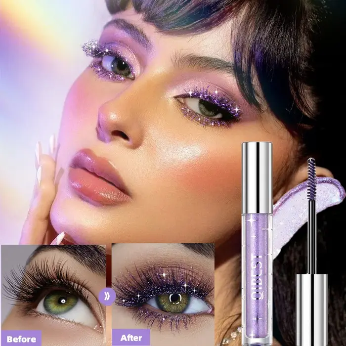 Mascara scintillant or diamant Halloween