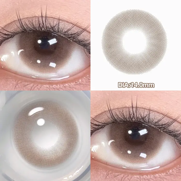 OVOLOOK - Lot de 2 lentilles de contact colorées bleu cristal