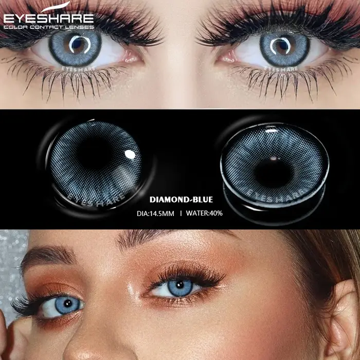 EYESHARE 2 pièces lentilles de contact colorées pour les yeux