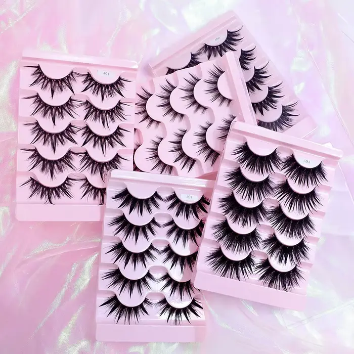 RED SIREN – faux-cils en vison naturel doux, 5 paires, mode coréenne, style Manga