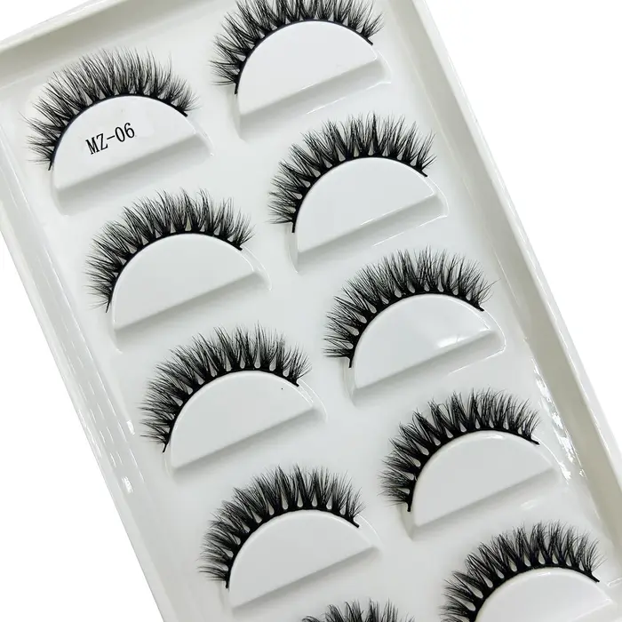 Nouveau 28 Style 5 paires naturel vison Faux Cils maquillage Extension