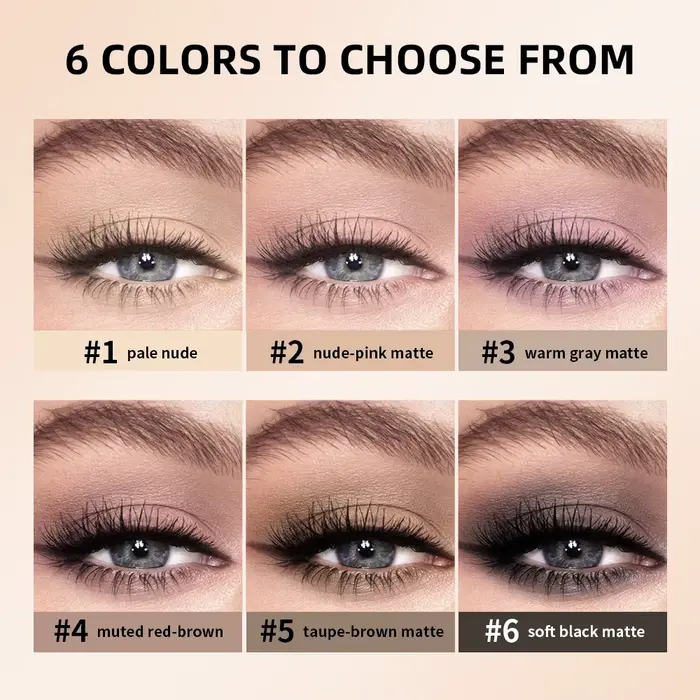 Naked 2 Basics Palette de fards à paupières neutres mats et ombre miroir Six couleurs contour