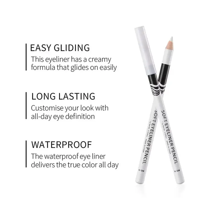 Crayon Eyeliner blanc mat à séchage rapide