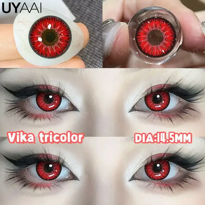 UYAAI 1 paire de lentilles de contact yeux violets série Anime Kitagawa Marin série lentilles souple
