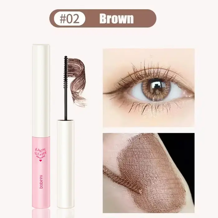 Mascara bouclé en fibre de soie, brosse Ultra-fine, allongeant et volumisant, imperméable, résistant