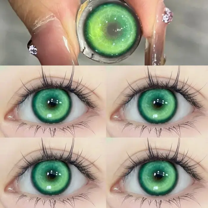 DUOXIU 2 pièces nouvelles lentilles de contact colorées pour les yeux Anime oeil avec degrés