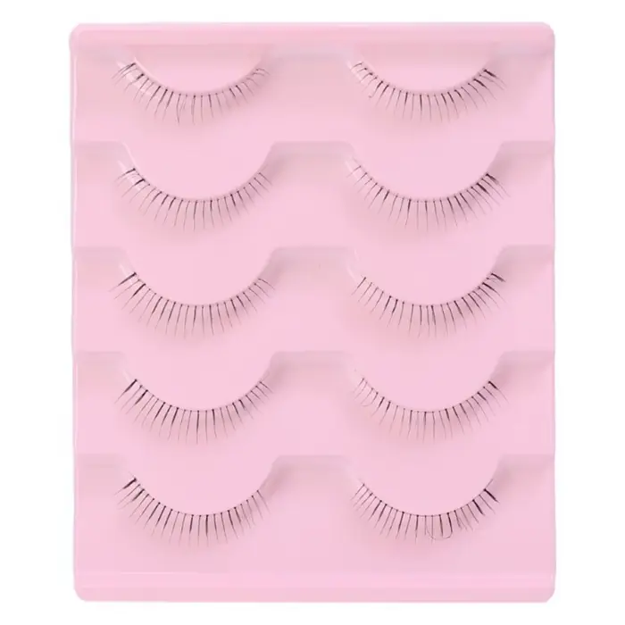5 paires de cils inférieurs sous les cils cils inférieurs doux bande transparente Manga cils inférie