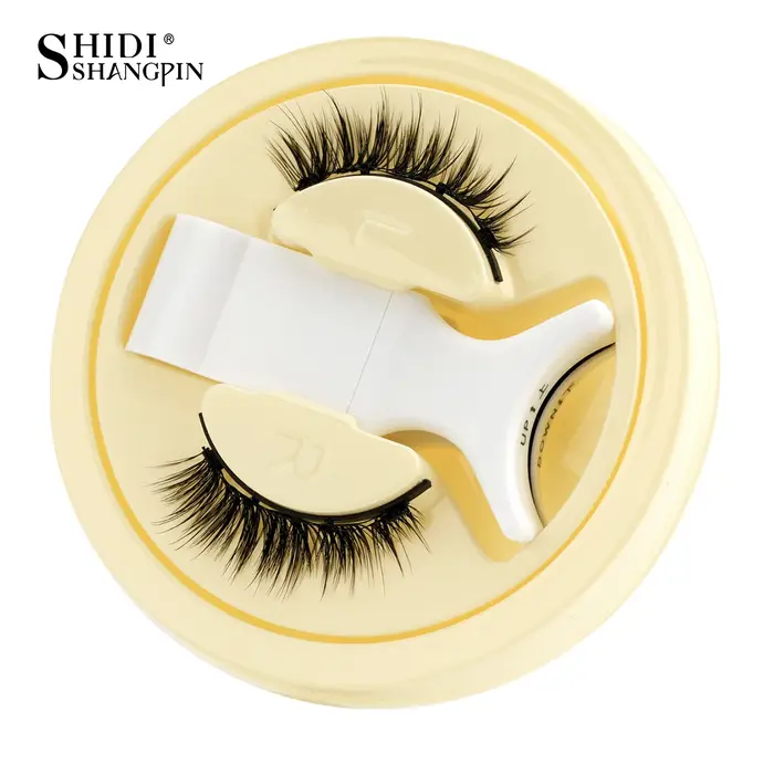 SHIDISHANGPIN 5 Styles de cils magnétiques naturels ensemble 1 paire réutilisable aucune colle nécessaire faux
