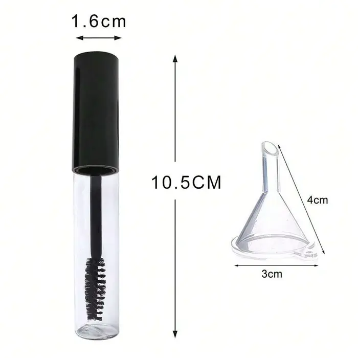 1/3 pièces + 3 accessoires 10ml tubes de mascara