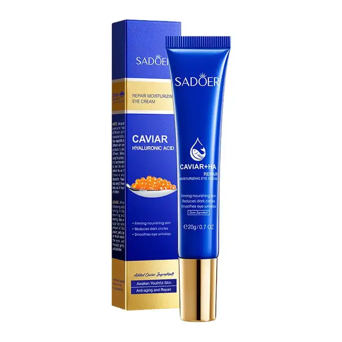 20g SADOER Caviar acide hyaluronique Anti-rides crème pour les yeux réparatrice hydratant raffermiss