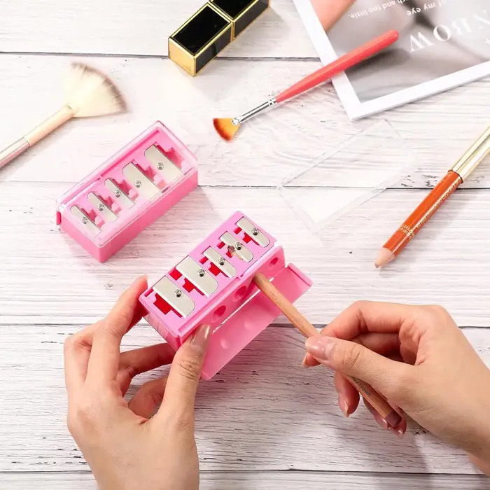 Taille-crayon de maquillage à 5 trous