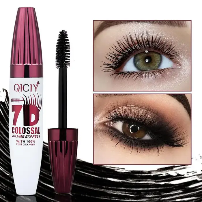 Mascara noir pour un volume multidimensionnel, extension de cils en fibres de soie, imperméable, anti-taches, maquillage pour les yeux longue durée, cosmétique