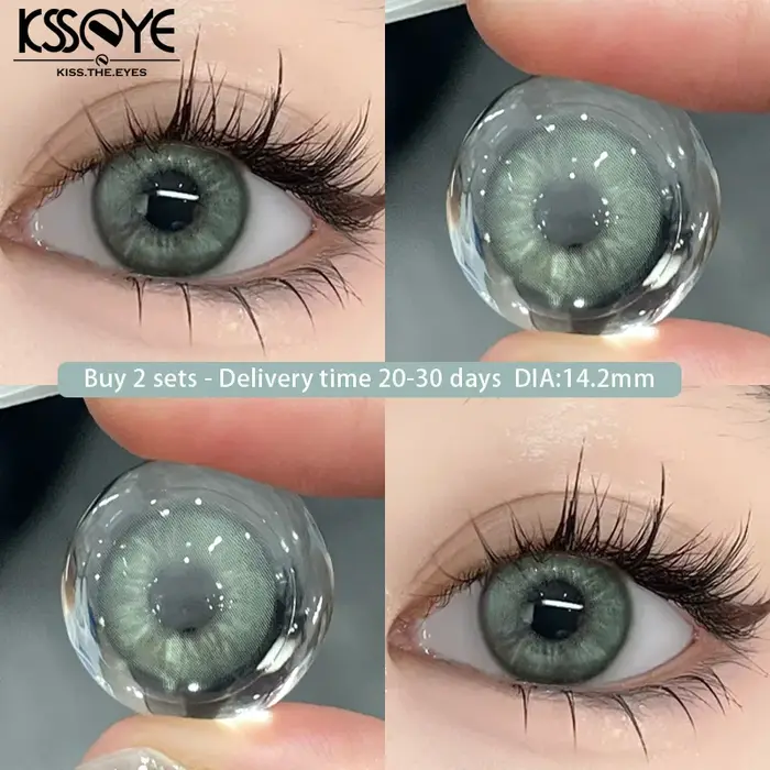 KSSEYE 2 pièces nouvelles lentilles de Contact de couleur bleue gris changer de couleur la haute qua