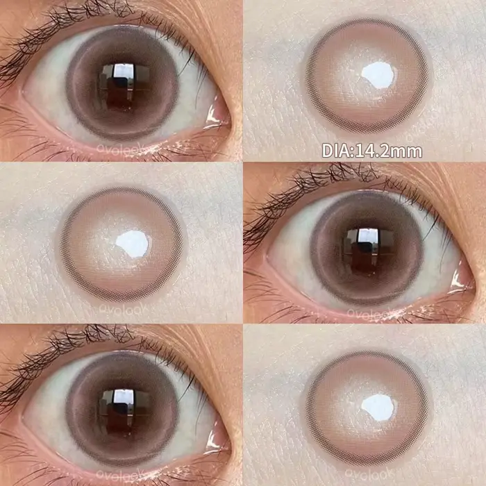 Lentilles de couleur pour les yeux rose