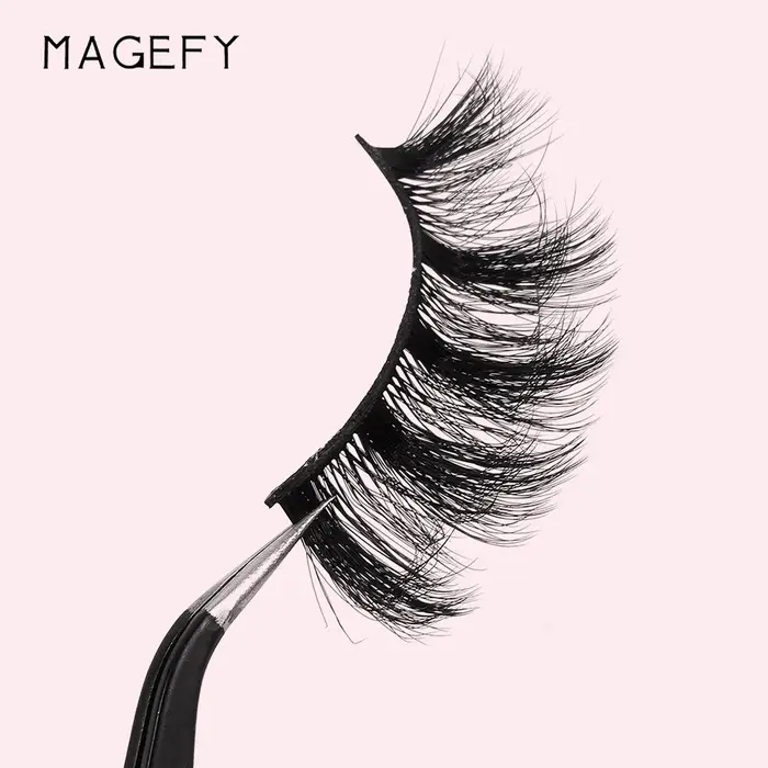 MAGEFY 20 paires de Faux cils Style mixte Curling naturel réutilisable Portable emballage individuel