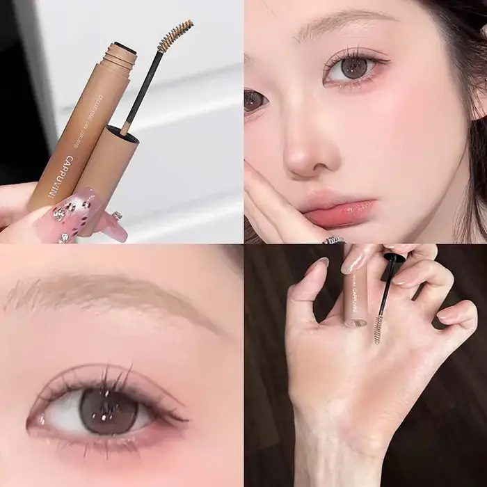 Crème de teinture pour sourcils 3D, longue durée, couleur rose marron, Mascara, anti-transpiration, 