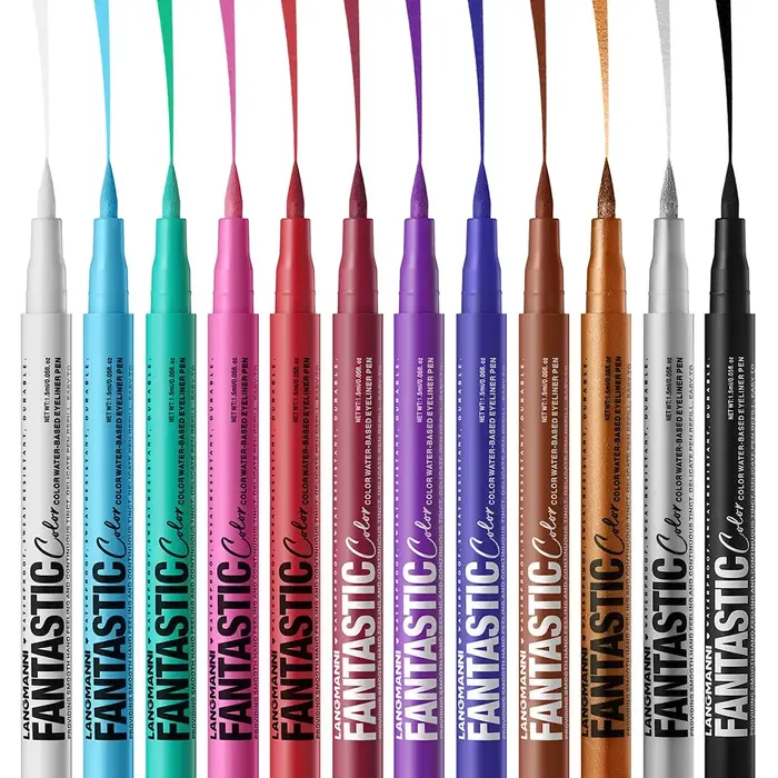 Crayon Eyeliner Liquide Blanc Mat 6 Couleurs Violet Foncé Rouge Maquillage Yeux Séchage Rapide Imperméable Longue Durée
