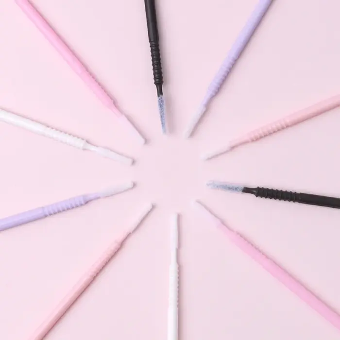 SAKURAHANA 100 pièces microbrosse jetable poignée en spirale Mascara baguettes applicateur cils brosses Extension
