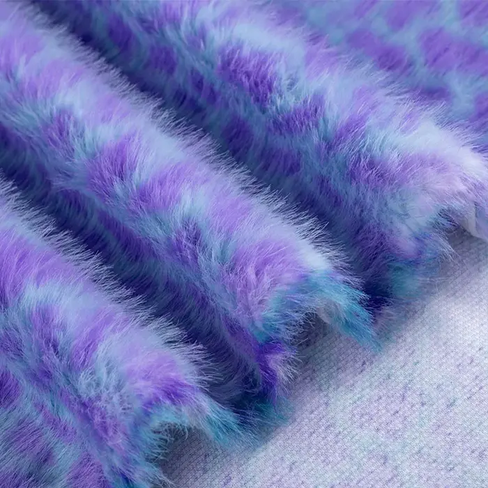 Faux tissu imprimé en Faux vison