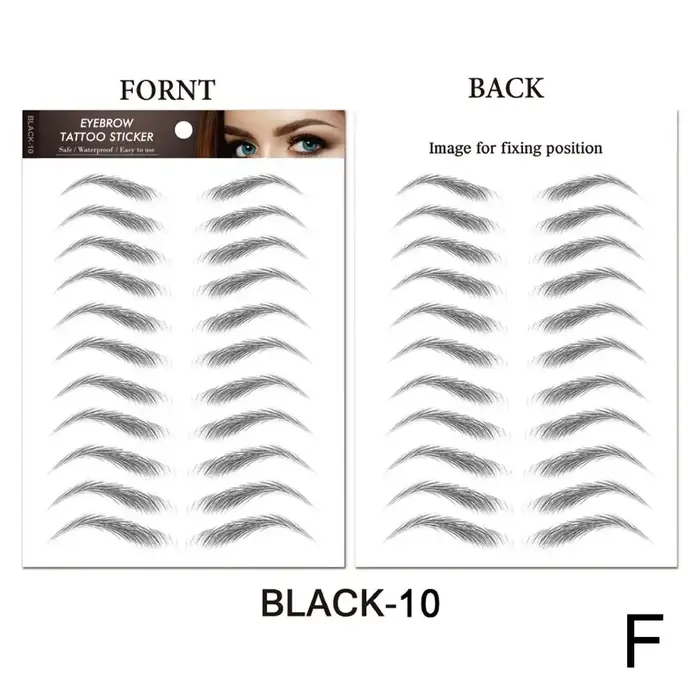Autocollants de sourcils ressemblant à des cheveux 6D